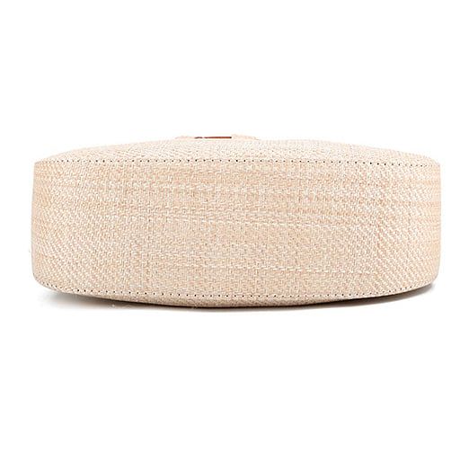  Túi cói đi biển vintage thời trang nữ phong cách cầm tay Hàn Quốc đẹp cổ điển dây da màu nâu - TC062 