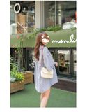 Túi cói đi biển vintage thời trang nữ phong cách cầm tay Hàn Quốc đẹp cổ điển dây da màu nâu - TC070 