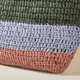  Túi cói đi biển vintage thời trang nữ phong cách cầm tay Hàn Quốc đẹp cổ điển dây da màu nâu - TC078 