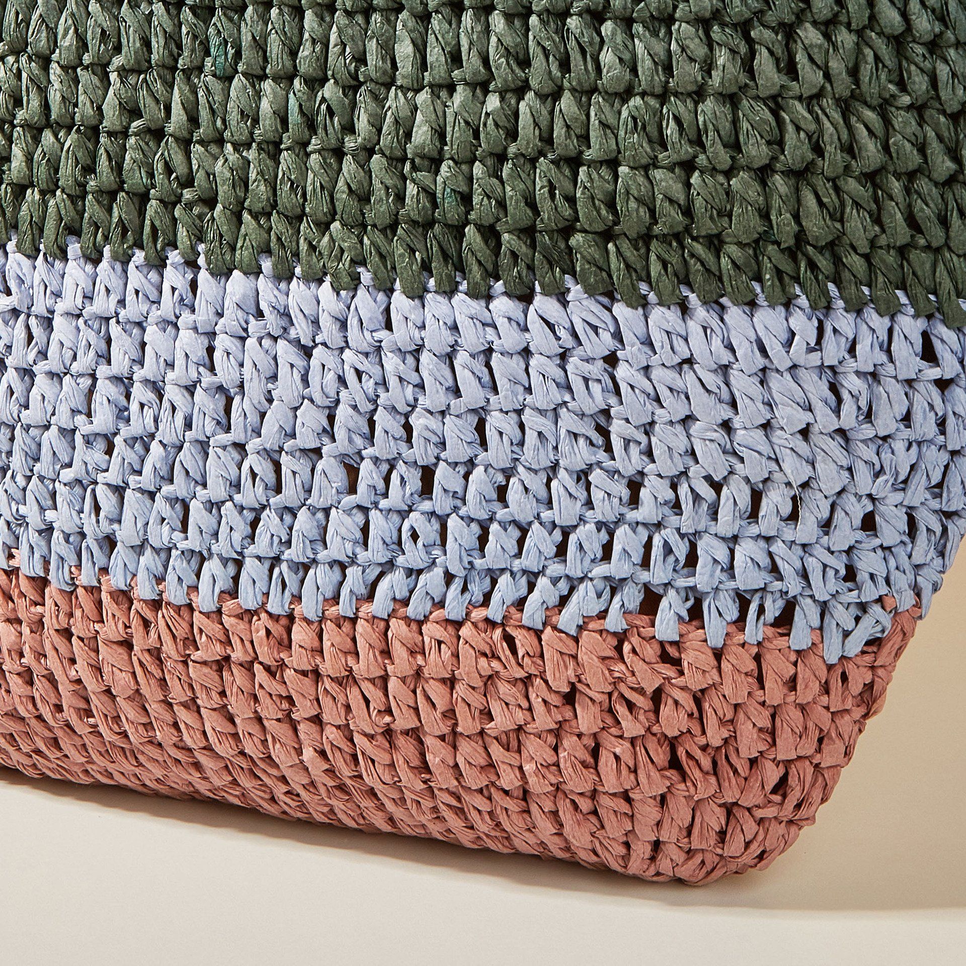  Túi cói đi biển vintage thời trang nữ phong cách cầm tay Hàn Quốc đẹp cổ điển dây da màu nâu - TC078 