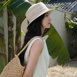 Mũ nón cói đi biển rộng vành tròn đẹp cho nữ AGANA - NC501 