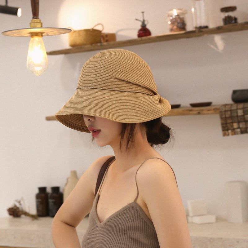  Mũ nón visor nửa đầu đi biển rộng vành tròn đẹp cho nữ AGANA - NC507 