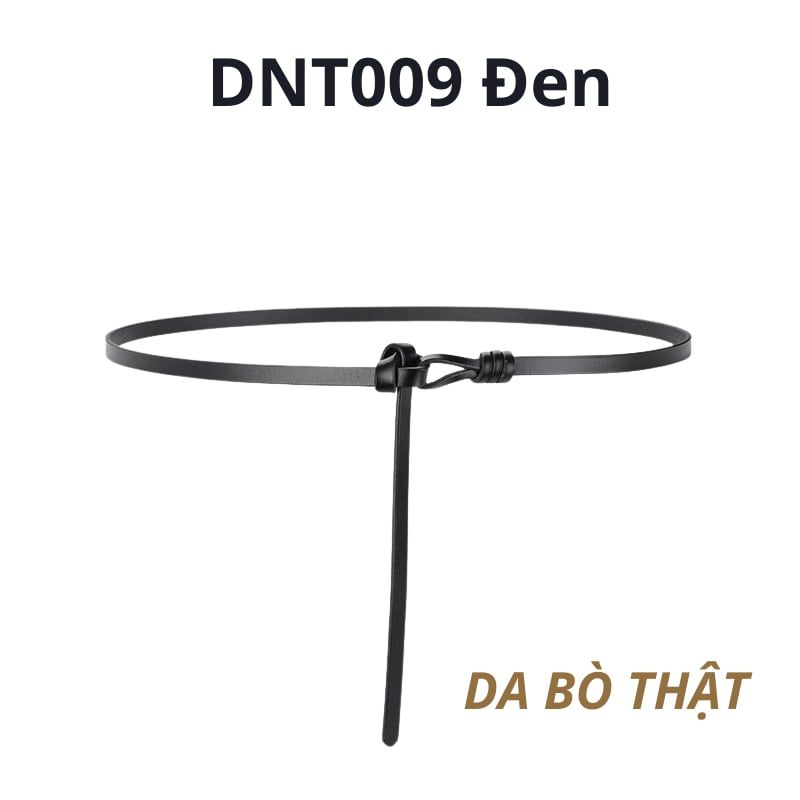  Thắt lưng nữ da bò thật AGANA dây nịt da thật đai váy da thật Hàn Quốc cao cấp phong cách hiện đại - DNT009 