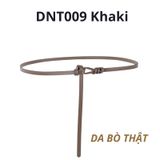  Thắt lưng nữ da bò thật AGANA dây nịt da thật đai váy da thật Hàn Quốc cao cấp phong cách hiện đại - DNT009 