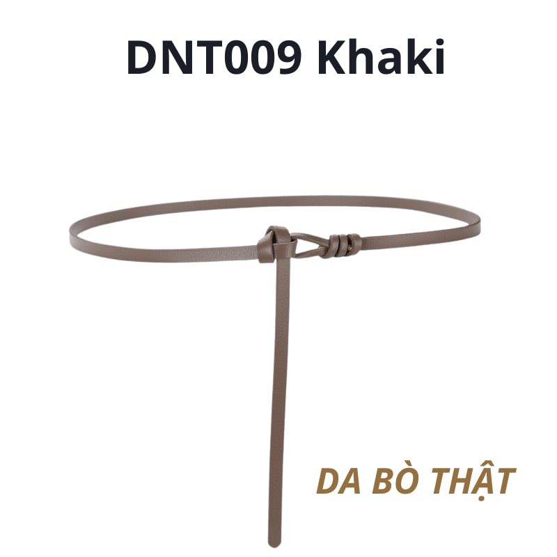  Thắt lưng nữ da bò thật AGANA dây nịt da thật đai váy da thật Hàn Quốc cao cấp phong cách hiện đại - DNT009 