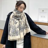  Khăn quàng choàng cổ len Cashmere giữ ấm cao cấp phong cách Hàn Quốc đẹp sang trọng - KC407 