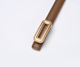  Thắt lưng nữ da bò thật AGANA dây nịt da thật đai váy da thật Hàn Quốc cao cấp phong cách hiện đại - DNT016 