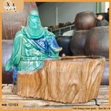 Chậu tượng Quan Vân Trường đọc sách, chậu tượng bonsai, chậu tượng quan công trồng cây trang trí sân vườn