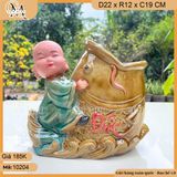 Chậu tượng chú tiểu (nhiều mẫu), chậu bonsai chú tiểu, chậu trồng cây trang trí nhà cửa