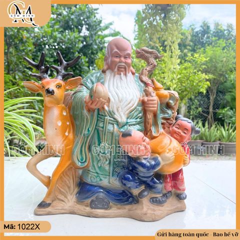 Chậu tượng thọ hươu lớn, chậu tượng thọ nai, chậu trồng cây mang lại sự bình yên và trường thọ