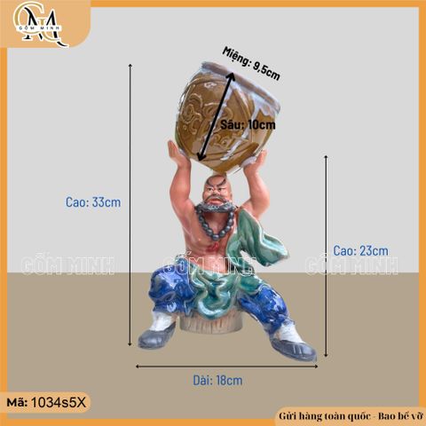 Chậu tương Lỗ Trí Thâm dâng vò lớn nhiều kích thước, chậu bonsai Lỗ Trí Thâm, chậu trồng cây bonsai