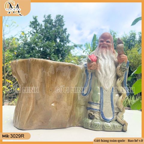 Chậu tượng ông Thọ, chậu tượng trồng cây trang trí nhà cửa - tượng trưng cho sức khỏe và trường thọ