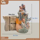 Chậu tượng ông Phúc size lớn, chậu tượng Phúc Lộc Thọ, chậu tượng Phúc trồng cây trang trí nhà cửa