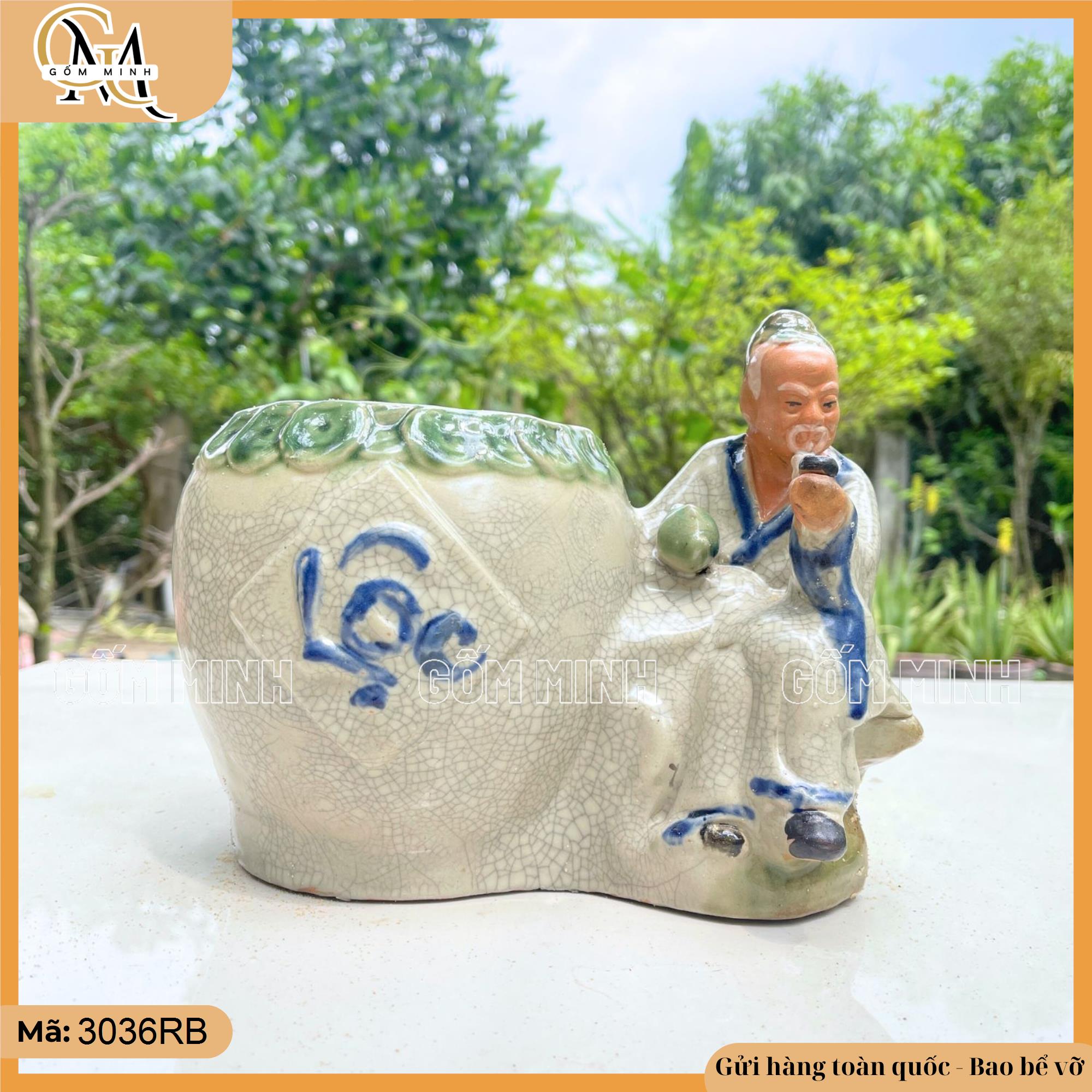 Chậu tượng thần trà Lộc