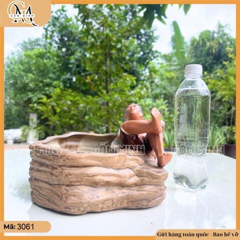 Chậu tượng há miệng chờ sung, chậu bonsai há miệng chờ sung, chậu trồng cây làm đẹp không gian sống