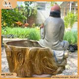 Chậu tượng Đạt Ma Sư Tổ  gốm sứ Bát Tràng cỡ lớn dùng trồng cây bonsai, chậu tượng bonsai Đạt Ma Sư Tổ