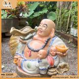Chậu tượng Di Lặc ngồi, chậu tượng phật Di Lặc, chậu tượng gốm Bát Tràng bền đẹp