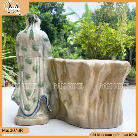 Chậu tượng Lão Tử, chậu Lão Tử lớn, chậu bonsai lão tử trồng cây trang trí sân vườn