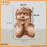 Chậu tượng đất nung cô gái nhiều dáng, chậu tượng cô gái, chậu trồng cây, chậu trồng hoa