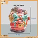Chậu Tượng Di Lặc Ngai Vàng Gốm Bát Tràng, Chậu Tượng Phật Di Lặc - Chậu Trồng Cây, Chậu Bonsai