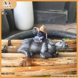 Tiểu cảnh chăn trâu thổi sáo nhiều mẫu gốm Bát Tràng trang trí sân vườn