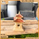 Tiểu cảnh tháp mini trang trí thác nước, non bộ