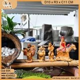 Bộ tượng gốm sứ Tây Du Ký (4 size) dùng trang trí non bộ, thác nước