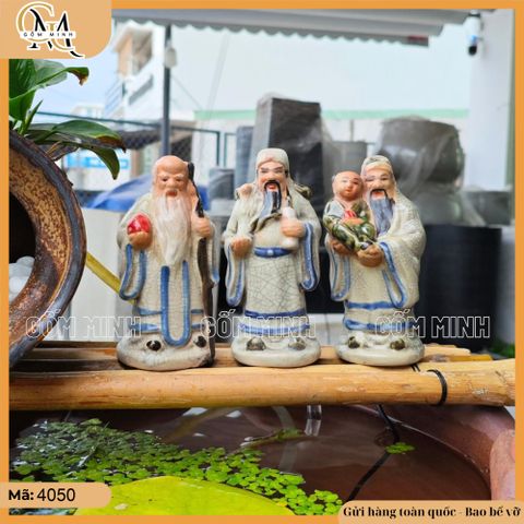 Tượng tam đa Phúc Lộc Thọ (bộ 3 ông) size bé