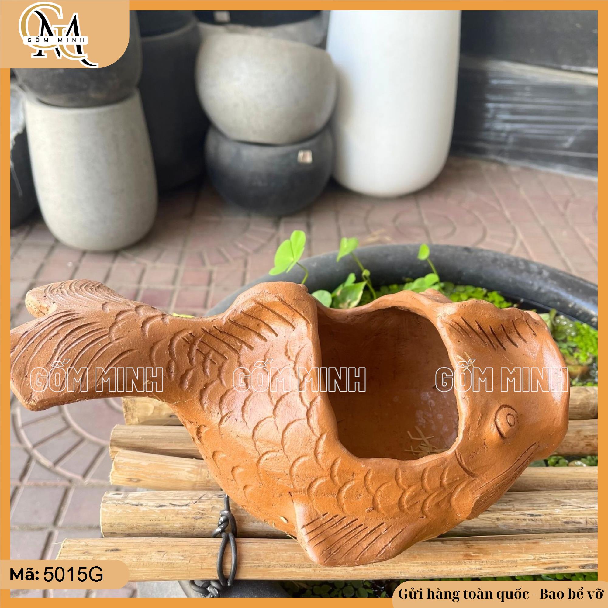 Bình thác nước hình con cá Dài 25cm