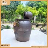 Chum lu thác nước gốm cao 33cm, 37cm (Kiểu ngẫu nhiên) - Tạo nét bình yên cho không gian sống