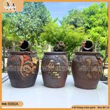 Chum lu thác nước gốm cao 33cm, 37cm (Kiểu ngẫu nhiên) - Tạo nét bình yên cho không gian sống