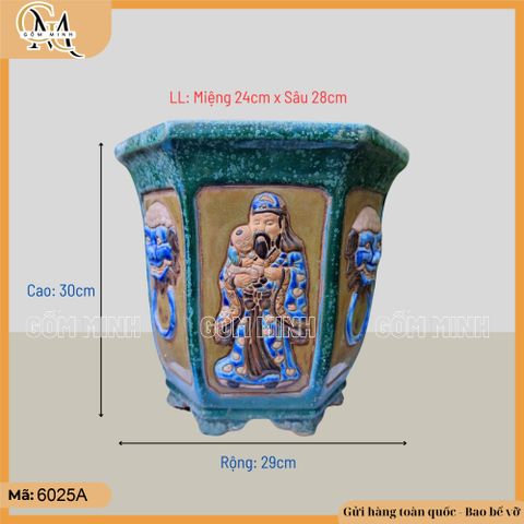 Chậu bonsai lục giác Phúc Lộc Thọ