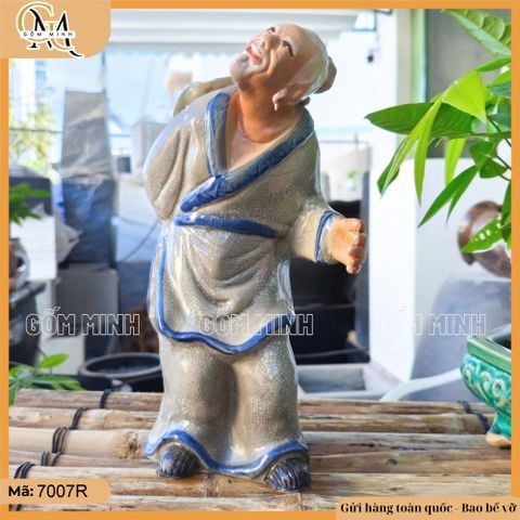 Tượng lão mai ghép cây không gậy cao 26cm