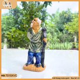 Tượng lão mai cao 15cm decor cây xanh, bàn trà