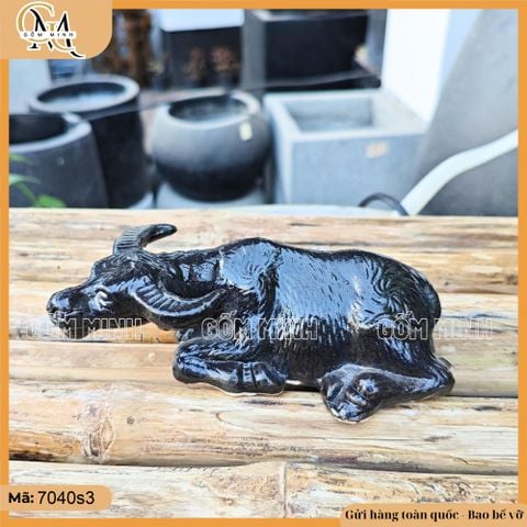 Tiểu cảnh trâu đứng mini, trâu nằm nhiều mẫu trang trí bonsai