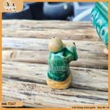 Tiểu cảnh tượng cậu bé thổi sáo nhỏ 2 kích thước, tượng thổi sáo decor bàn trà, kệ sách