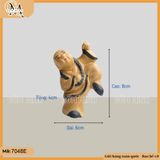 Tượng chú tiểu đánh võ mini nhiều tư thế, tượng tiểu cảnh, tuọng mini trang trí bonsai (giao màu ngẫu nhiên)
