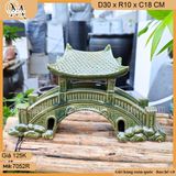 Tiểu cảnh cầu Kiều trang trí non bộ, thác nước (2 kích thước)