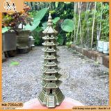 Tiểu cảnh gốm Tháp chùa lớn cao 25cm, 30cm, 42cm trang trí non bộ, bonsai sân vườn