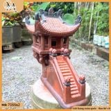 Tiểu cảnh chùa một cột lớn, mô hình chùa một cột, chùa lớn trang trí bonsai, phụ kiện hòn non bộ