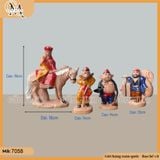 Bộ tượng gốm sứ Tây Du Ký (4 size) dùng trang trí non bộ, thác nước