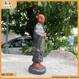 Tượng Sư khất thực Gốm Bát Tràng trang trí bonsai, decor bàn trà
