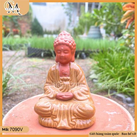 Tượng Phật A Di Đà ngồi cao 13cm, tượng phật ngồi, tượng phật trang trí phòng thiền, bàn làm việc