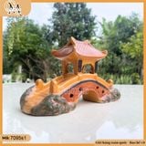 Tiểu cảnh Cầu Kiều trang trí màu vàng nhiều kích thước
