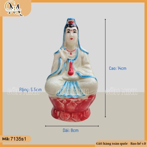 Tượng Phật Quan Âm nhỏ nhiều mẫu, tượng phật bà, tượng phật bằng gốm decor phòng thiền, trang trí nhà cửa