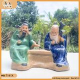 Tiểu cảnh tượng tiên ông đánh cờ lớn gốm Bát Tràng