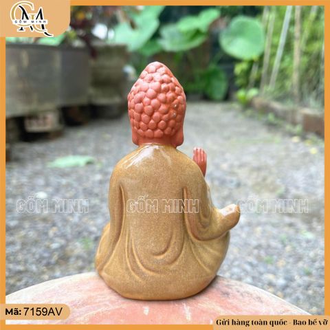 Tượng phật ngồi, tượng phật gốm, tượng phật trang trí nhà cửa