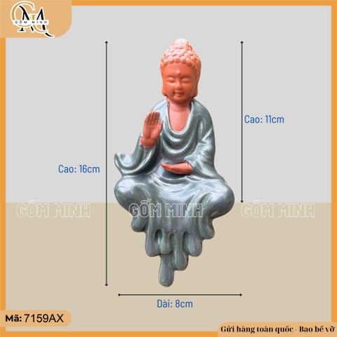 Tượng phật ngồi, tượng phật gốm, tượng phật trang trí nhà cửa