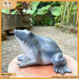 Tượng ếch nhiều màu, tượng ếch decor, tượng ếch bằng gốm trang trí bonsai, non bộ (giao màu ngẫu nhiên)