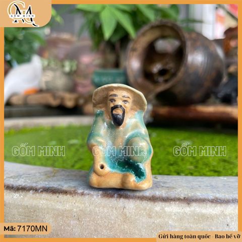 Tiểu cảnh ông câu tí hon decor thác nước, bể cá (giao màu ngẫu nhiên)